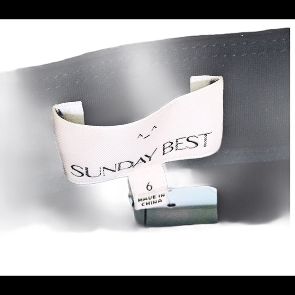 NWT ARITZIA SUNDAY BEST Mitford Mini Skirt With Dual Exposed Zip Detail Black S - Picture 9 of 10